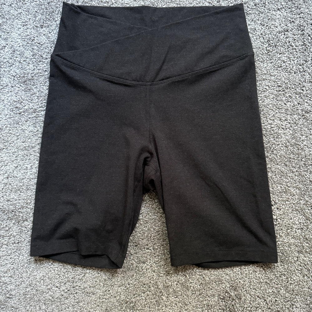 Women's Black High Rise Bike Shorts